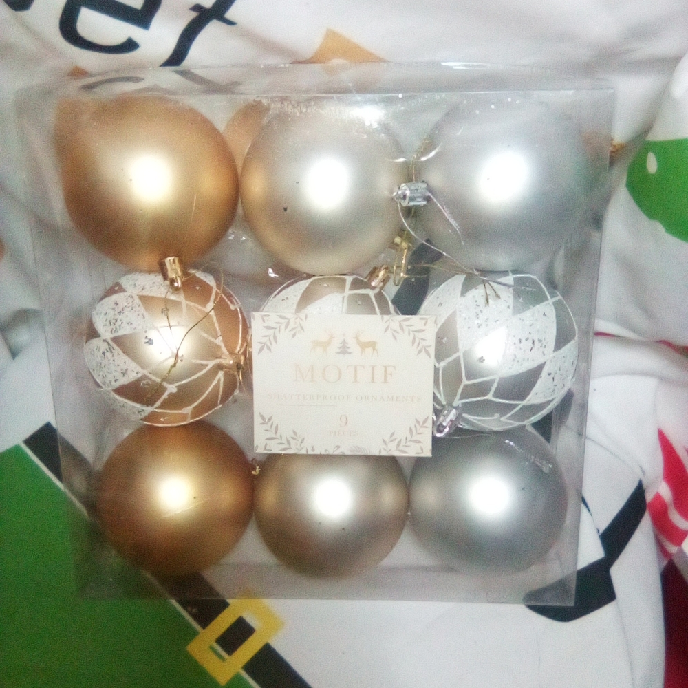 new Gold and Silver Holiday Ornaments